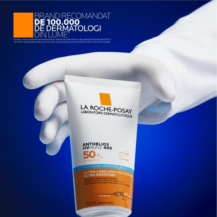 Lotiune Plaja SPF 50 - Lotiune Protectie Solara Hidratanta Fata & Corp