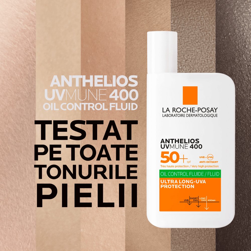 SPF Ten Gras: Anthelios Oil Control Fluid Matifiant - La Roche Posay