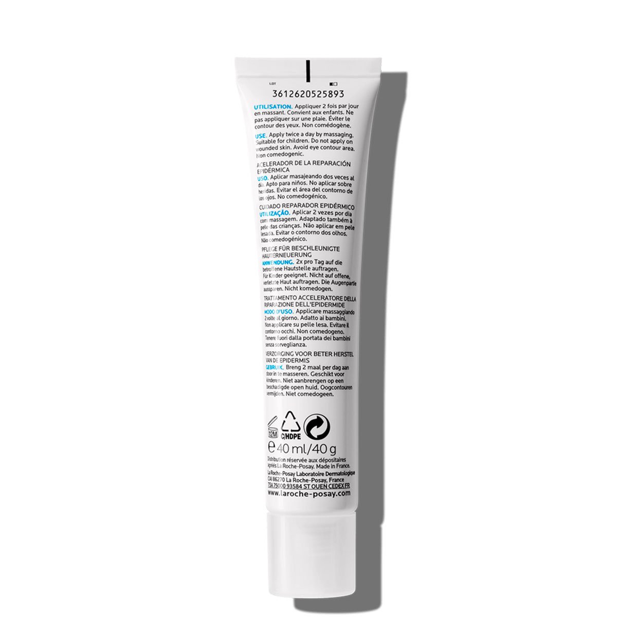 La Roche Posay ProductPage Damaged Cicaplast Gel B5 Pro Recovery 40ml 3337875586269 Back
