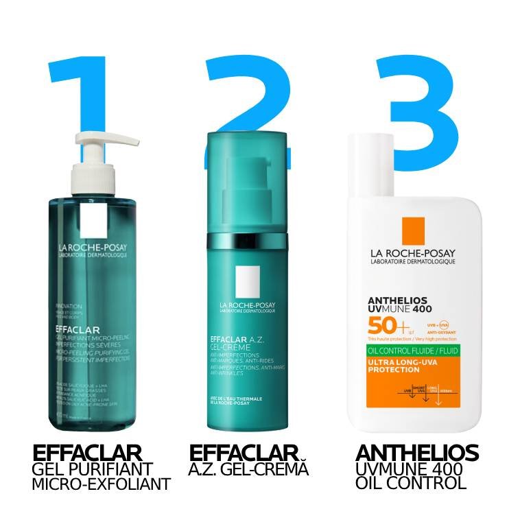 EFFACLAR A.Z. Gel-crema cu Acid Azelaic, Anti-Imperfectiuni, Antirid