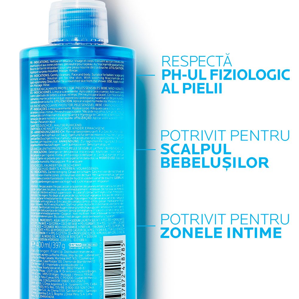Beneficii Lipikar gel de dus