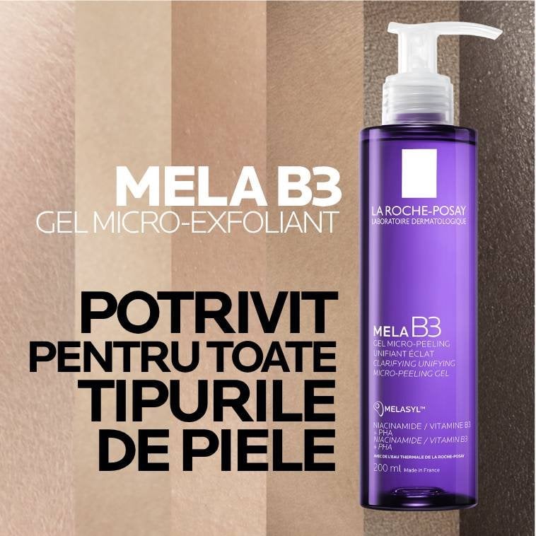 Mela B3 Gel micro exfoliant pentru toate tipurile de piele