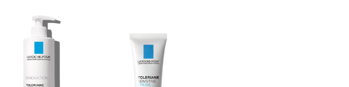 La Roche Posay sensitive skin toleriane range page bottom